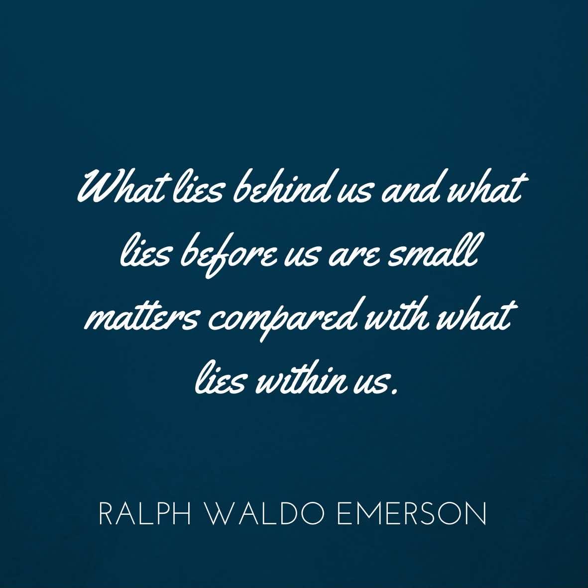Ralph Waldo Emerson On Goals